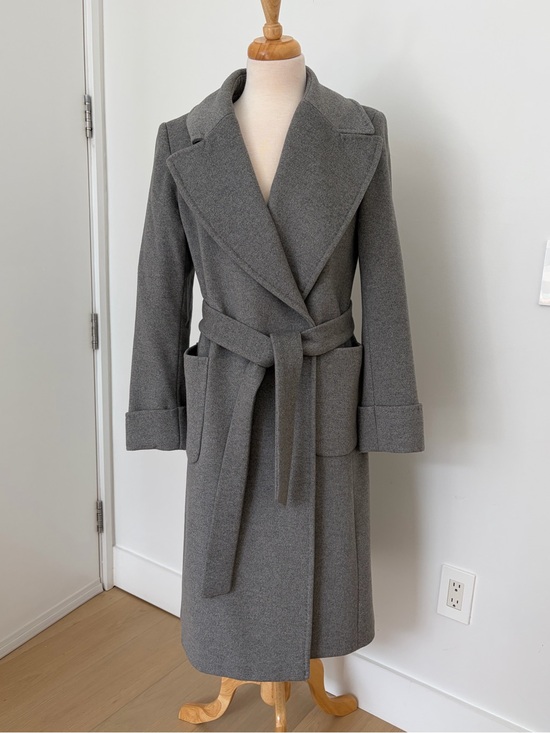 Ralph Lauren Jackets & Blazers - Ralph Lauren Gray Wool-Blend Belted Trench Coat